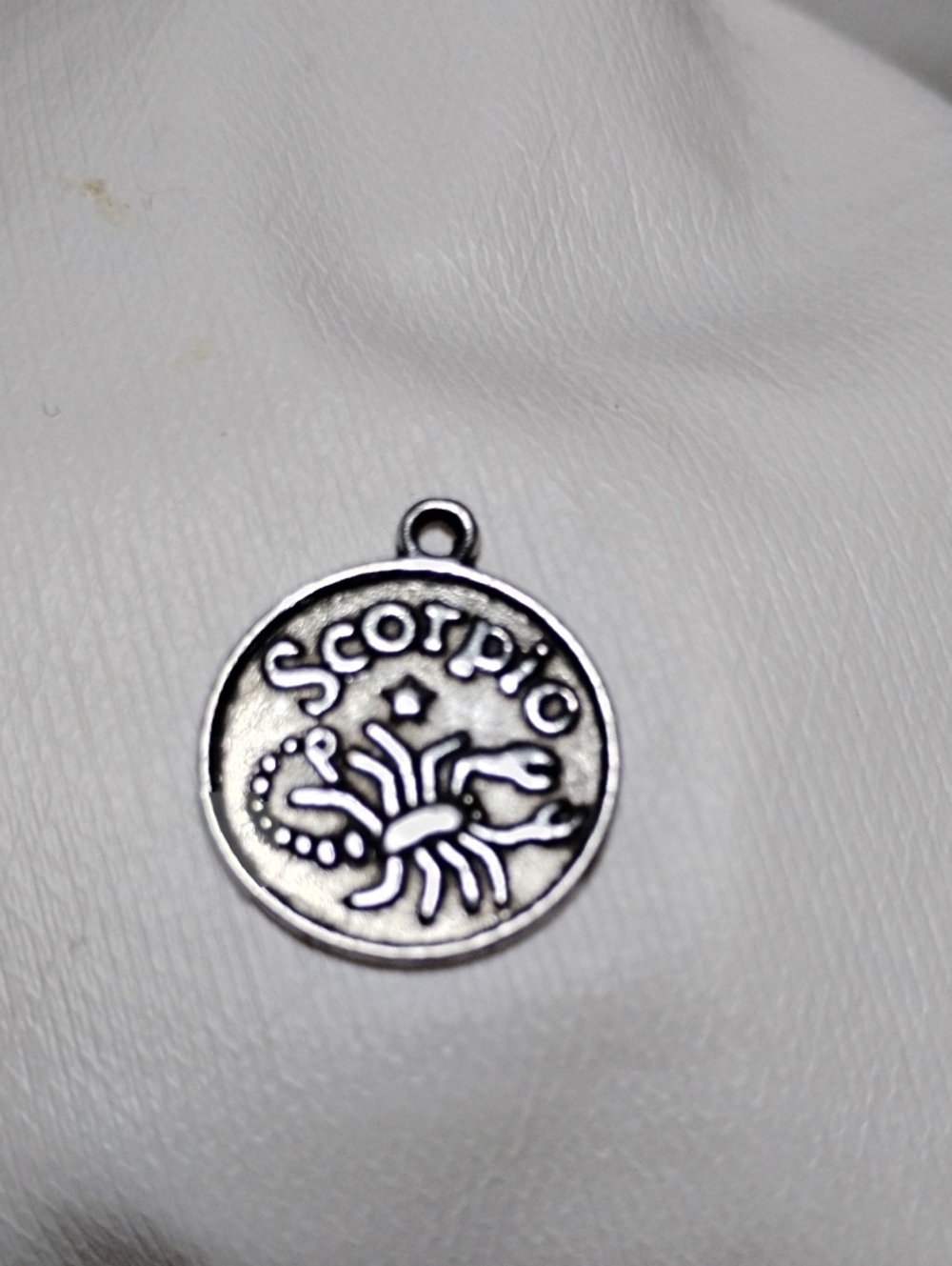 Charm Astrology Scorpio Horoscope Silver 5/8"